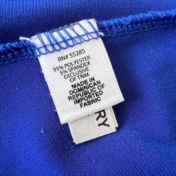 Express royal blue halter top with built in bra size medium EUC - Picture 7 of 14